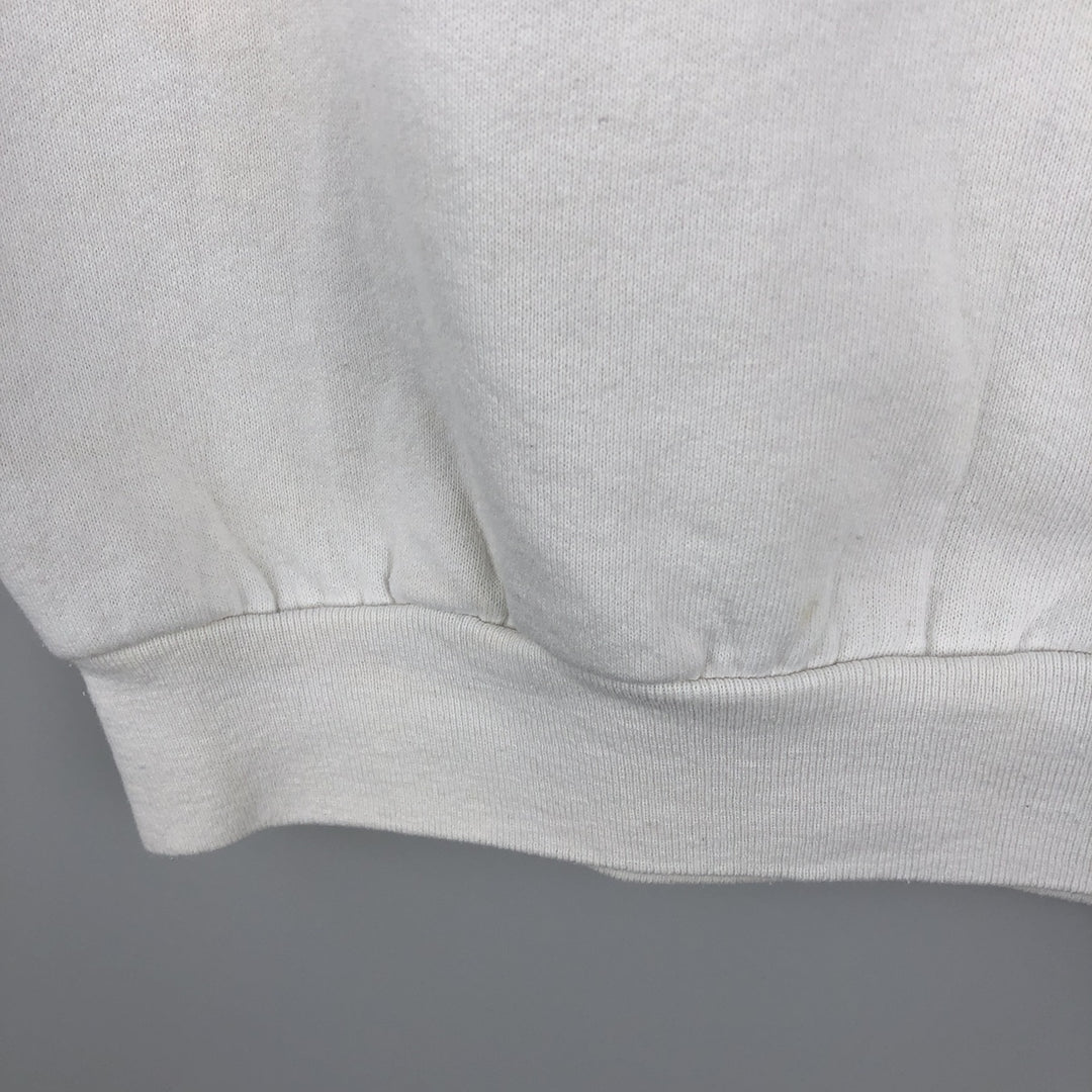 Vintage 90'S Fruit of the Loom college sweatshirt, made in Canada, size L, men's cotton white type Vintage Second Hand