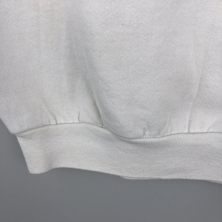 Vintage 90'S Fruit of the Loom college sweatshirt, made in Canada, size L, men's cotton white type Vintage Second Hand