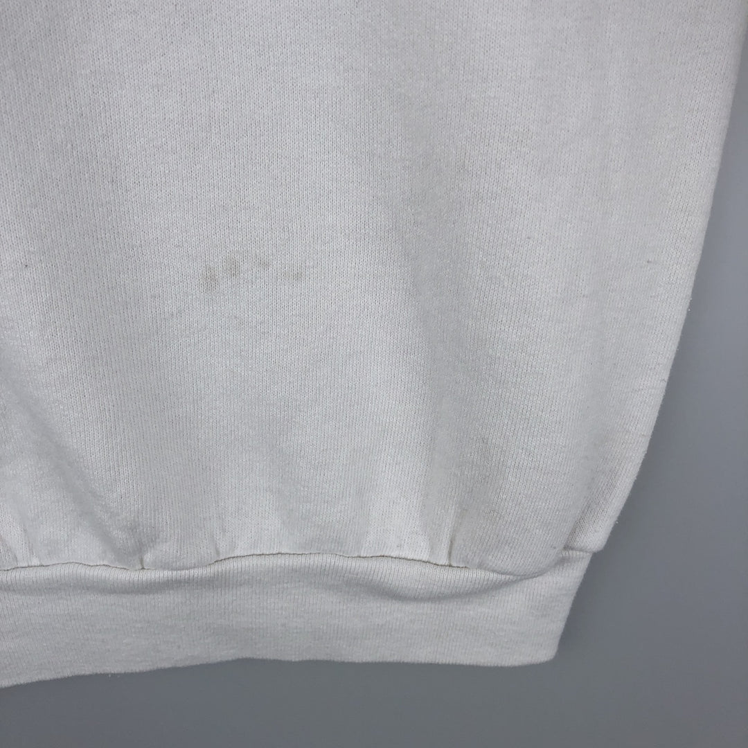 Vintage 90'S Fruit of the Loom college sweatshirt, made in Canada, size L, men's cotton white type Vintage Second Hand