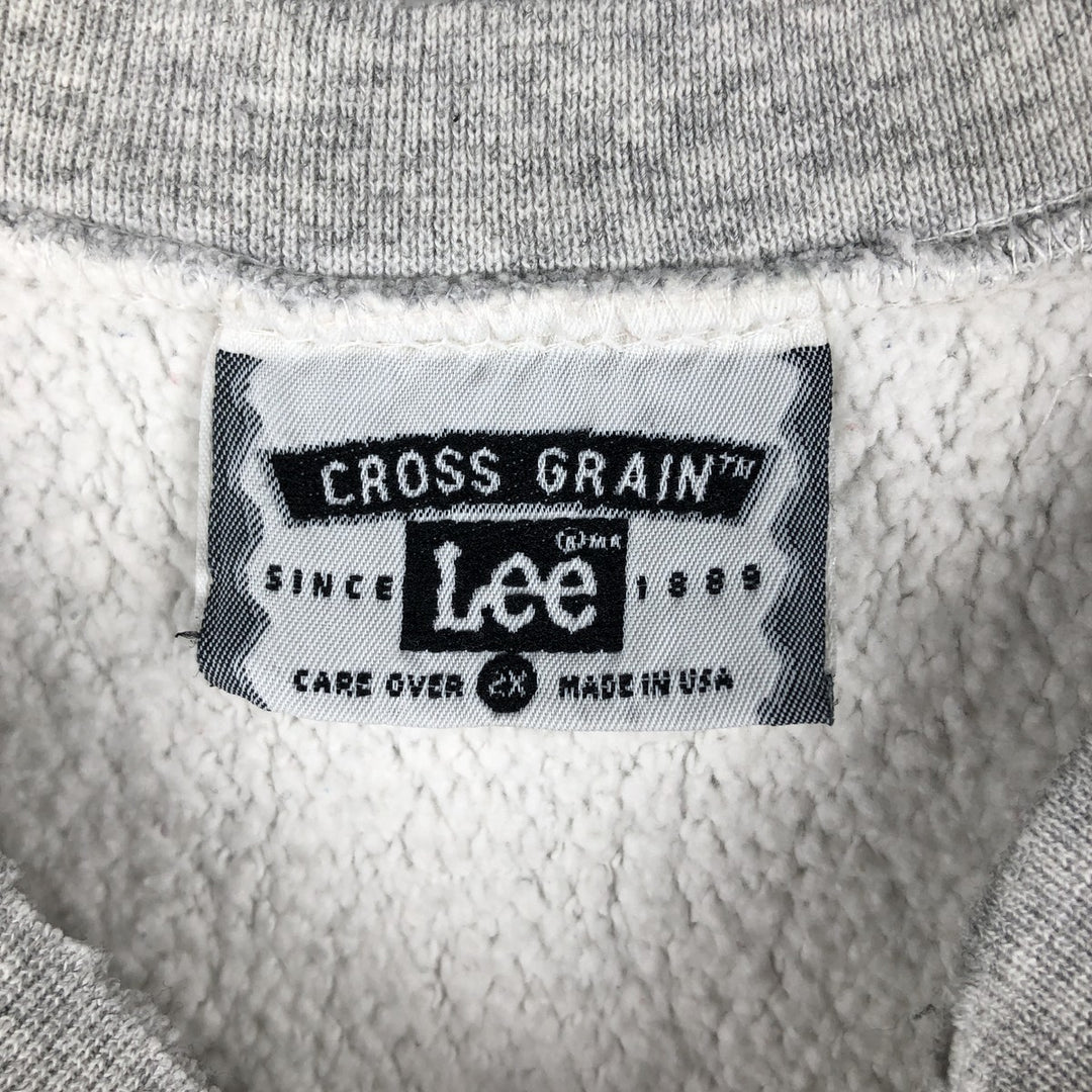 Vintage 90'S Lee printed sweatshirt, made in the USA, men's size XXL cotton gray type Vintage Second Hand
