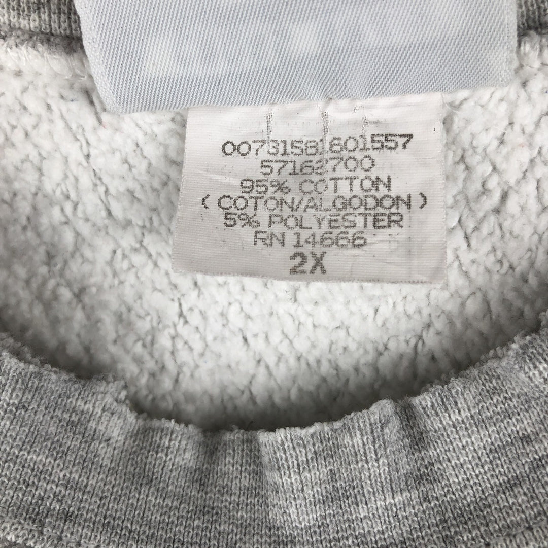 Vintage 90'S Lee printed sweatshirt, made in the USA, men's size XXL cotton gray type Vintage Second Hand