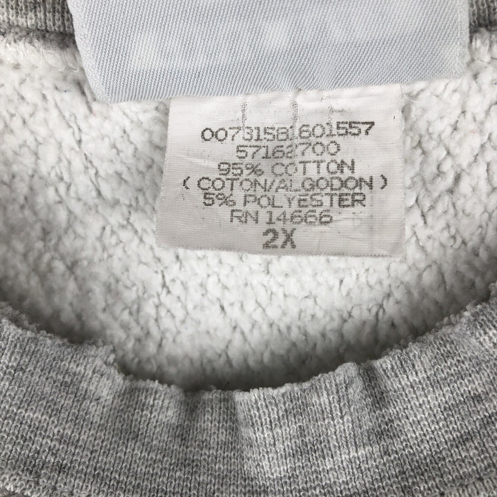 Vintage 90'S Lee printed sweatshirt, made in the USA, men's size XXL cotton gray type Vintage Second Hand