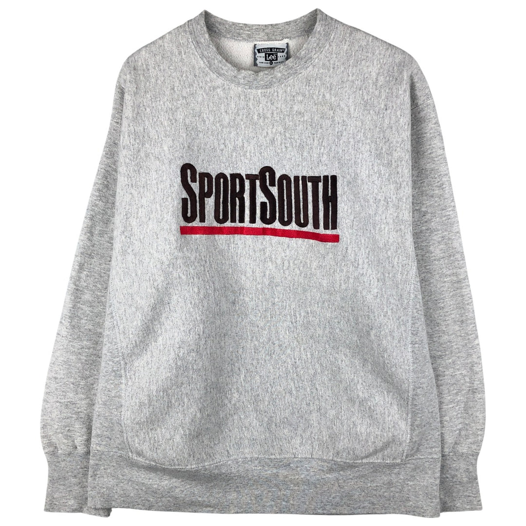 Vintage 90'S Lee printed sweatshirt, made in the USA, men's size XL cotton gray type Vintage Second Hand