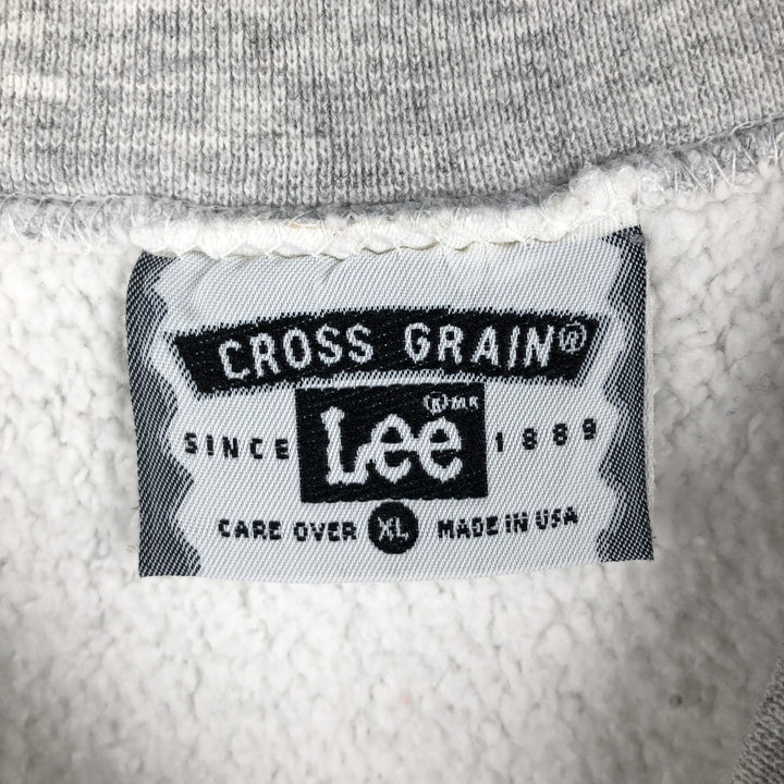 Vintage 90'S Lee printed sweatshirt, made in the USA, men's size XL cotton gray type Vintage Second Hand