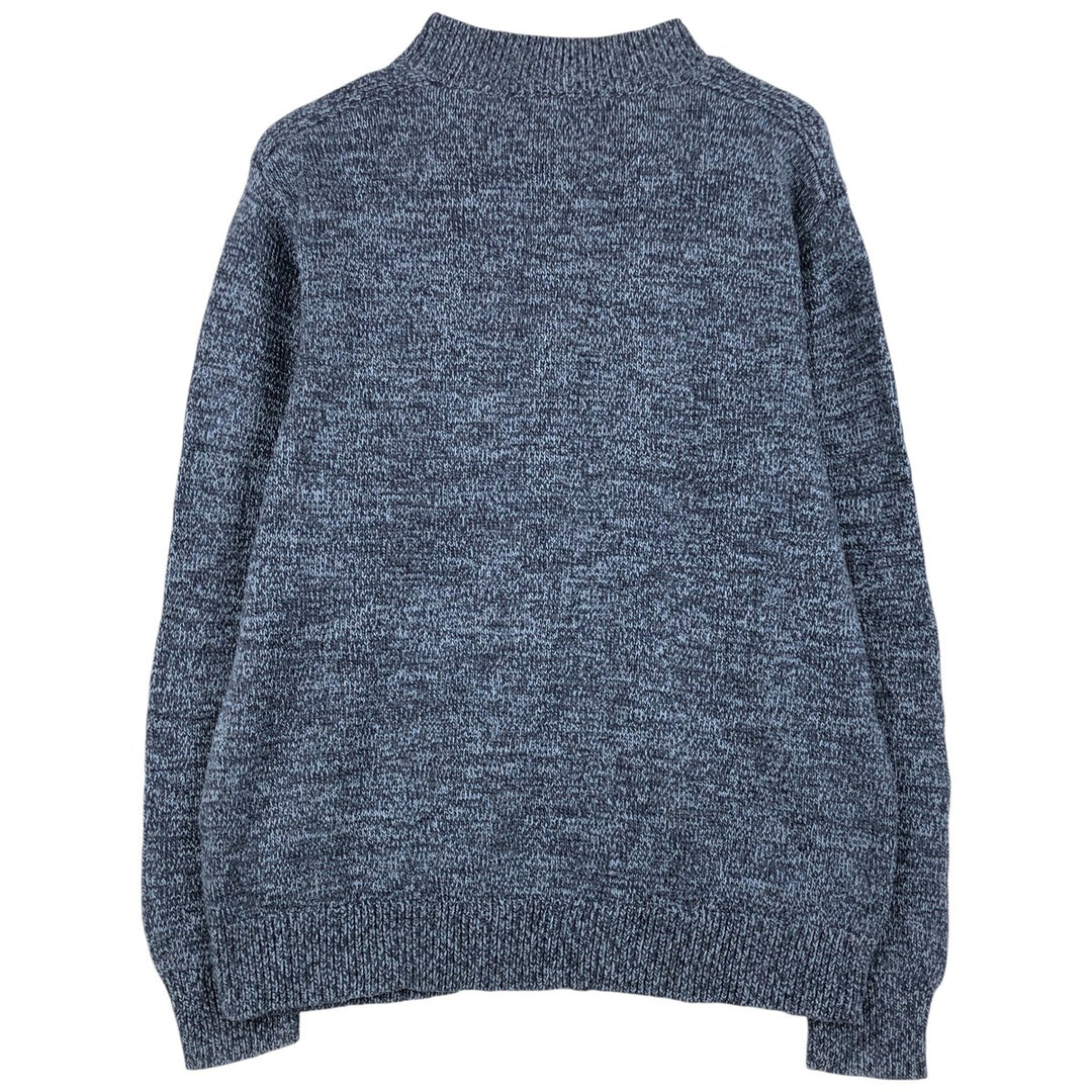 Pendleton Cotton Knit Half-Button Sweater, Men's Size M cotton Charcoal Vintage Second Hand