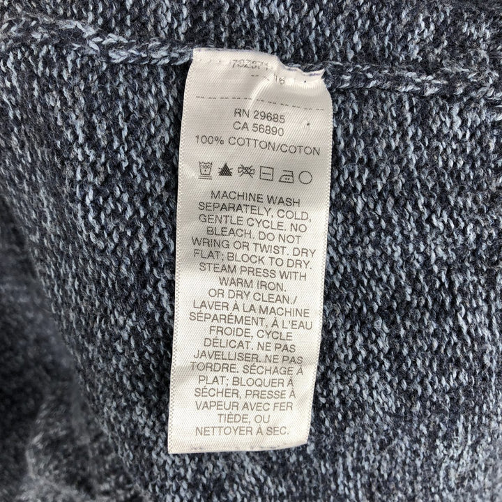 Pendleton Cotton Knit Half-Button Sweater, Men's Size M cotton Charcoal Vintage Second Hand