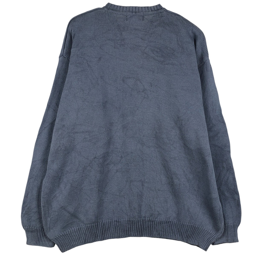 Pendleton Cotton Knit Sweater, Men's Size XL cotton Blue type light blue Vintage Second Hand