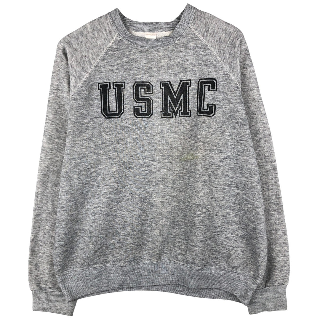 Vintage 1970'S Sportswear printed sweatshirt, made in the USA, men's size XL acrylic gray type Vintage Second Hand