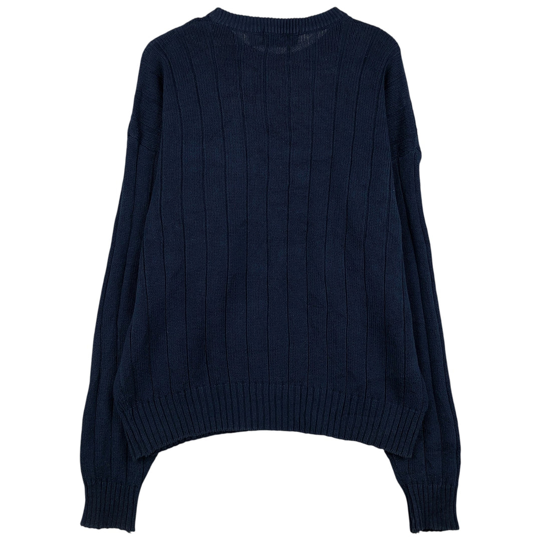 Vintage 1980'S McGREGOR cotton knit sweater, men's size XL cotton navy blue type Vintage Second Hand