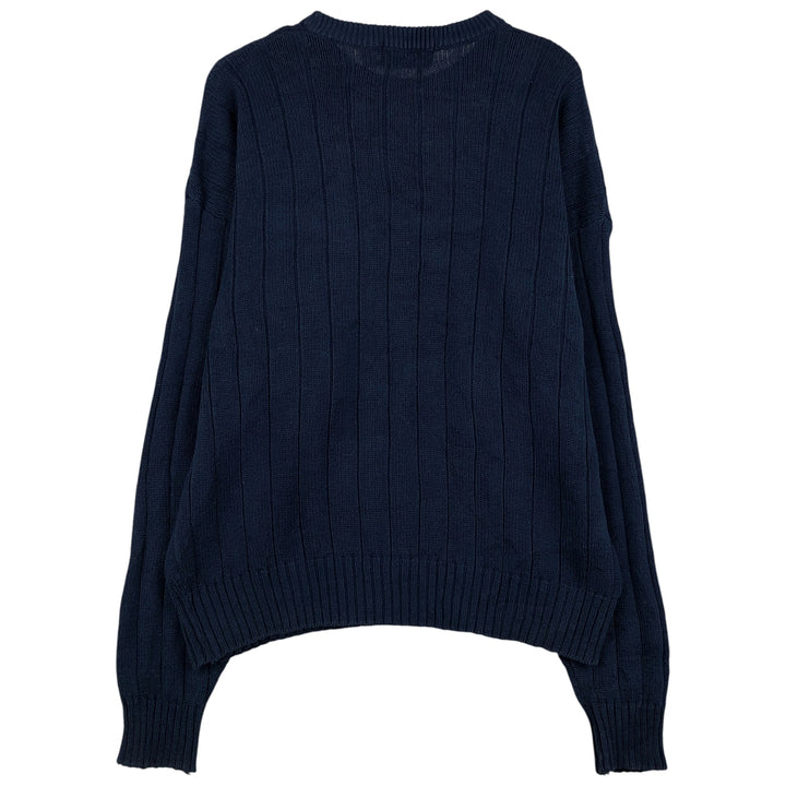 Vintage 1980'S McGREGOR cotton knit sweater, men's size XL cotton navy blue type Vintage Second Hand