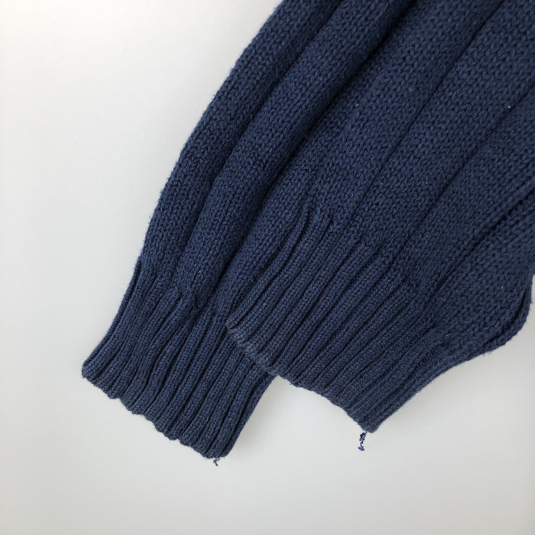 Vintage 1980'S McGREGOR cotton knit sweater, men's size XL cotton navy blue type Vintage Second Hand