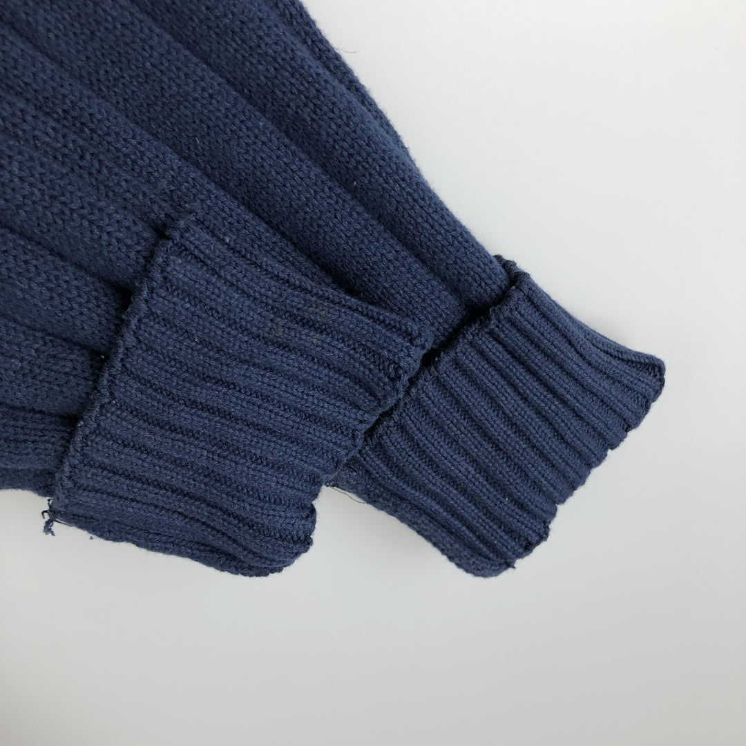 Vintage 1980'S McGREGOR cotton knit sweater, men's size XL cotton navy blue type Vintage Second Hand