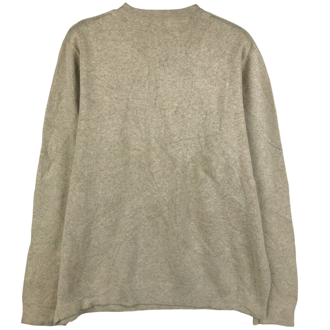 Calvin Klein Jeans Cotton Knit Sweater, Men's Size M cotton Beige type Vintage Second Hand