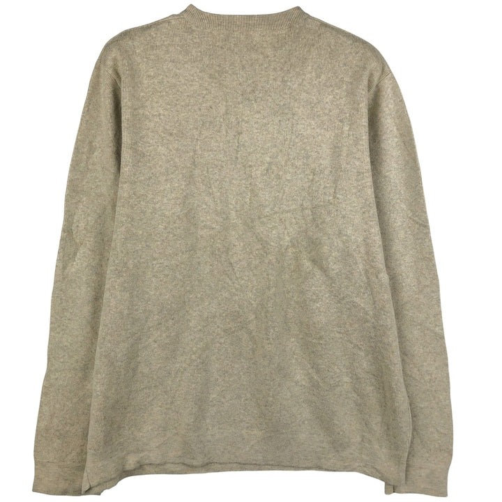 Calvin Klein Jeans Cotton Knit Sweater, Men's Size M cotton Beige type Vintage Second Hand