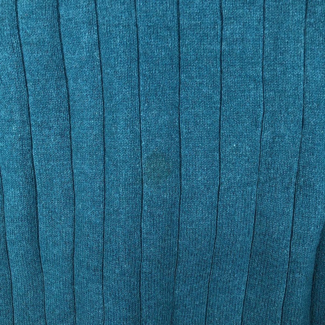 Pierre Cardin Striped Pattern Cashmere Blend Cotton Knit Sweater, Men's Size L cotton green type Vintage Second Hand