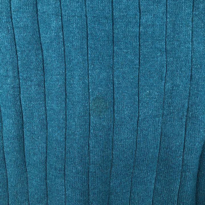 Pierre Cardin Striped Pattern Cashmere Blend Cotton Knit Sweater, Men's Size L cotton green type Vintage Second Hand