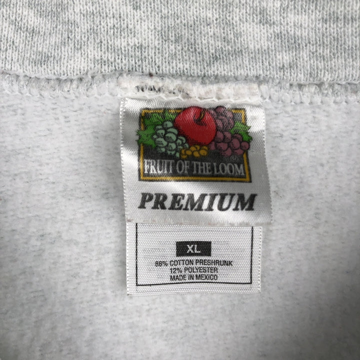 90s-00'S Fruit of the Loom PREMIUM Princeton University College Sweatshirt, Men's Size XL cotton gray type Vintage Second Hand