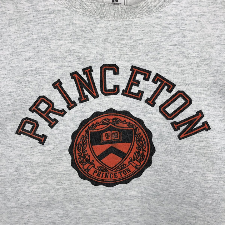 90s-00'S Fruit of the Loom PREMIUM Princeton University College Sweatshirt, Men's Size XL cotton gray type Vintage Second Hand