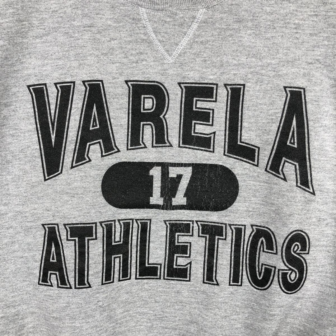 Vintage 90'S Russell triple print college sweatshirt, size XL, men's polyester gray type Vintage Second Hand