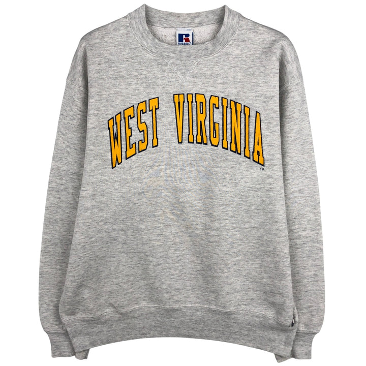 90'S Russell College Sweatshirt, Made in USA, Men's L, Vintage cotton gray type Vintage Second Hand