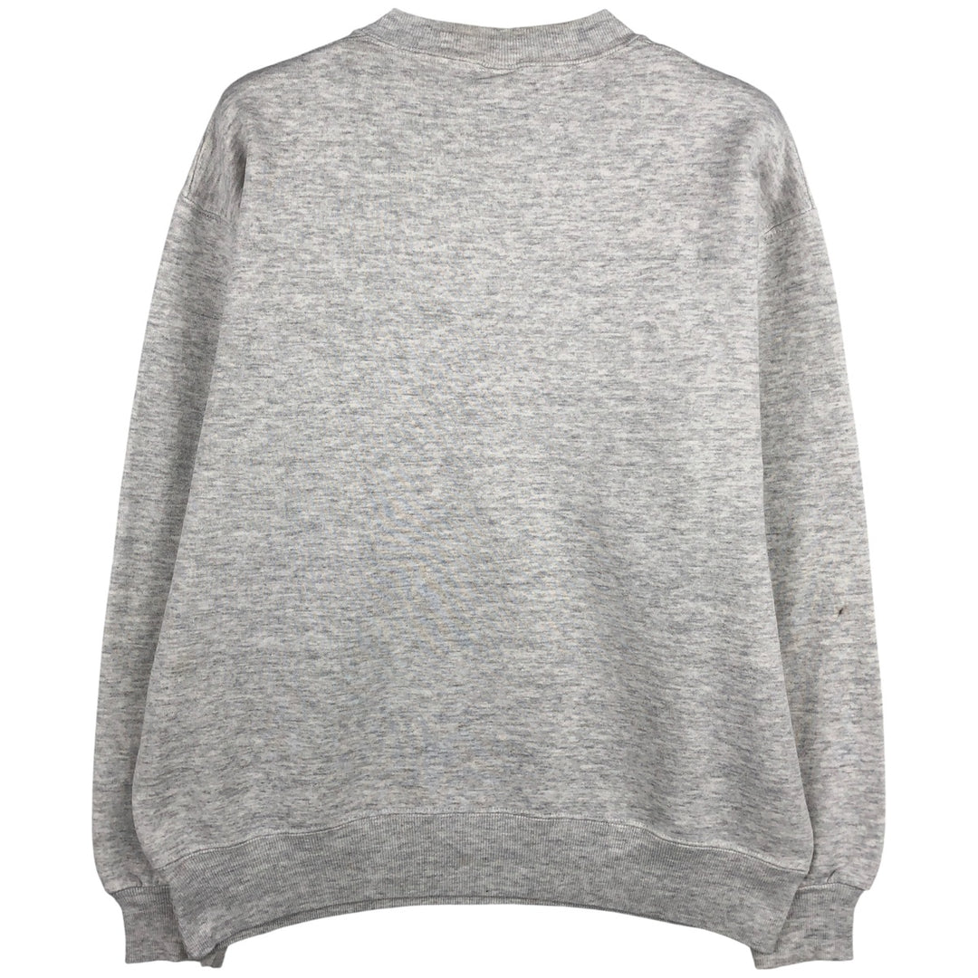 90'S Russell College Sweatshirt, Made in USA, Men's L, Vintage cotton gray type Vintage Second Hand