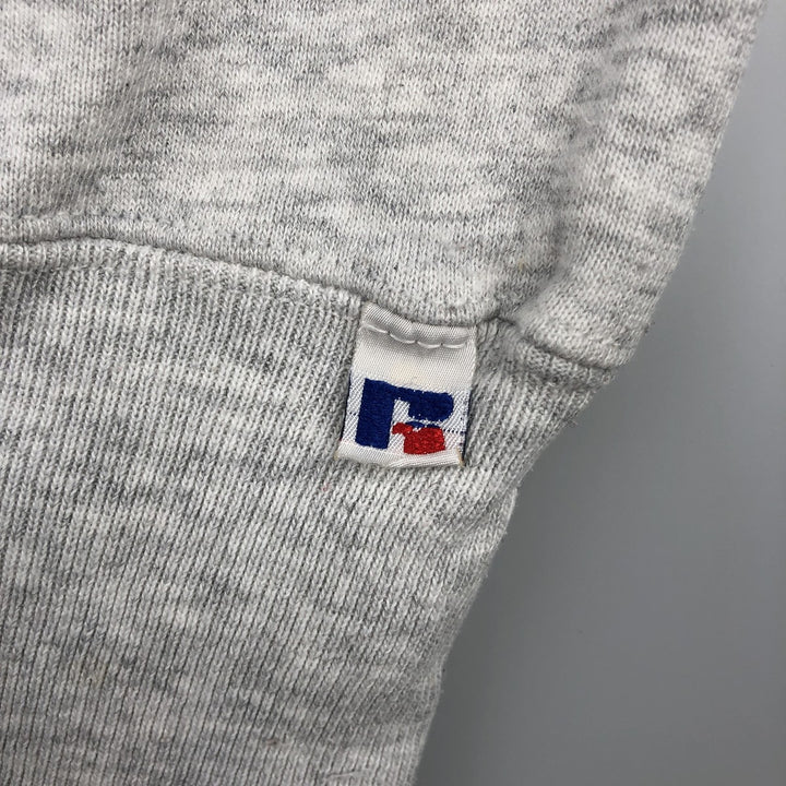 90'S Russell College Sweatshirt, Made in USA, Men's L, Vintage cotton gray type Vintage Second Hand