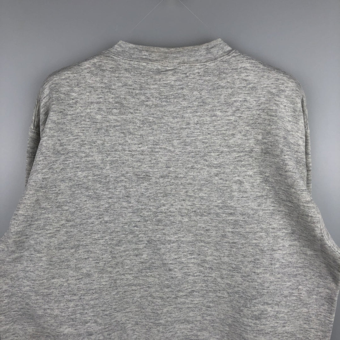90'S Russell College Sweatshirt, Made in USA, Men's L, Vintage cotton gray type Vintage Second Hand