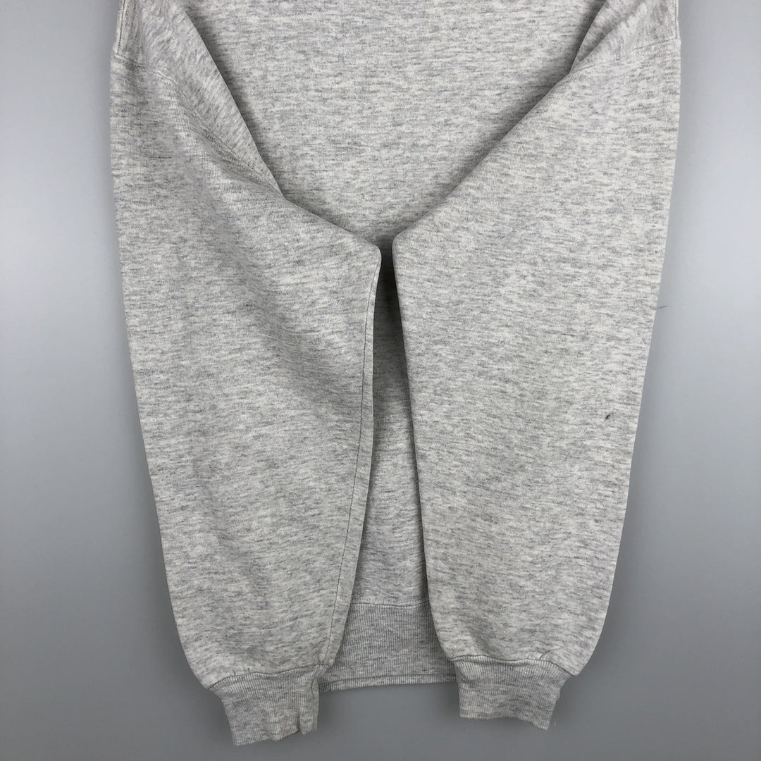 90'S Russell College Sweatshirt, Made in USA, Men's L, Vintage cotton gray type Vintage Second Hand