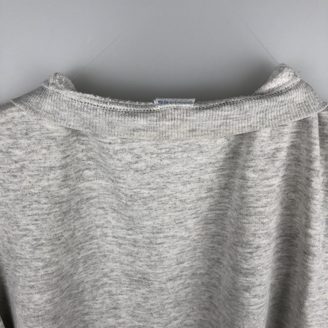 90'S Russell College Sweatshirt, Made in USA, Men's L, Vintage cotton gray type Vintage Second Hand