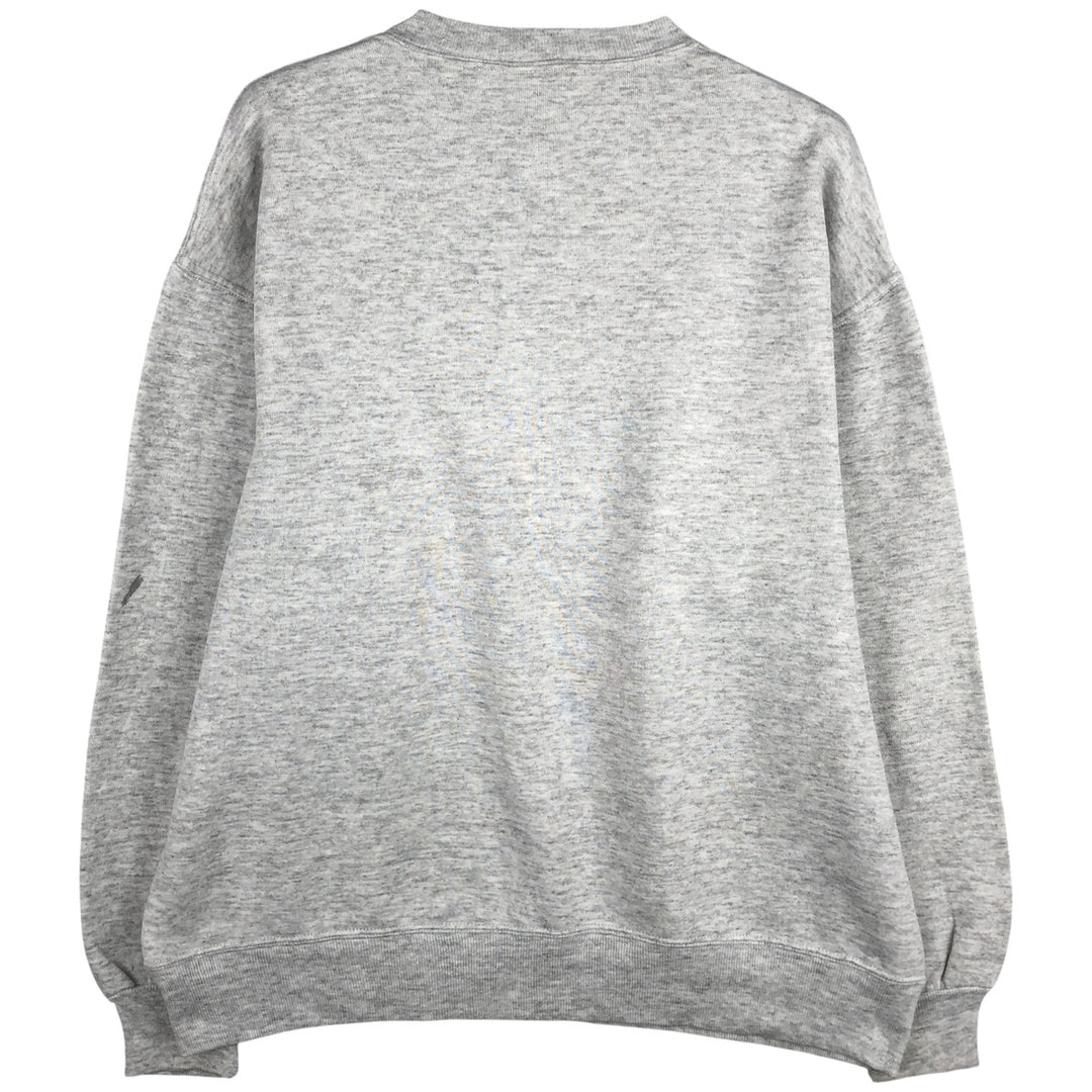 90'S Russell College Sweatshirt, Made in USA, Men's XL, Vintage cotton gray type Vintage Second Hand