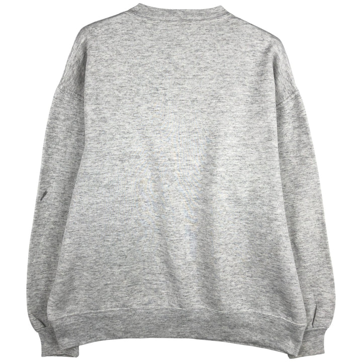 90'S Russell College Sweatshirt, Made in USA, Men's XL, Vintage cotton gray type Vintage Second Hand