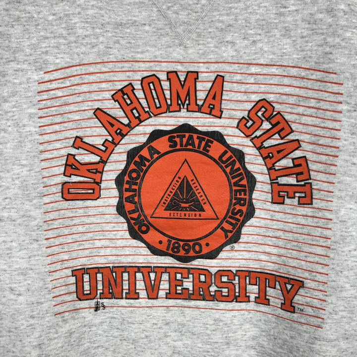 90'S Russell College Sweatshirt, Made in USA, Men's XL, Vintage cotton gray type Vintage Second Hand