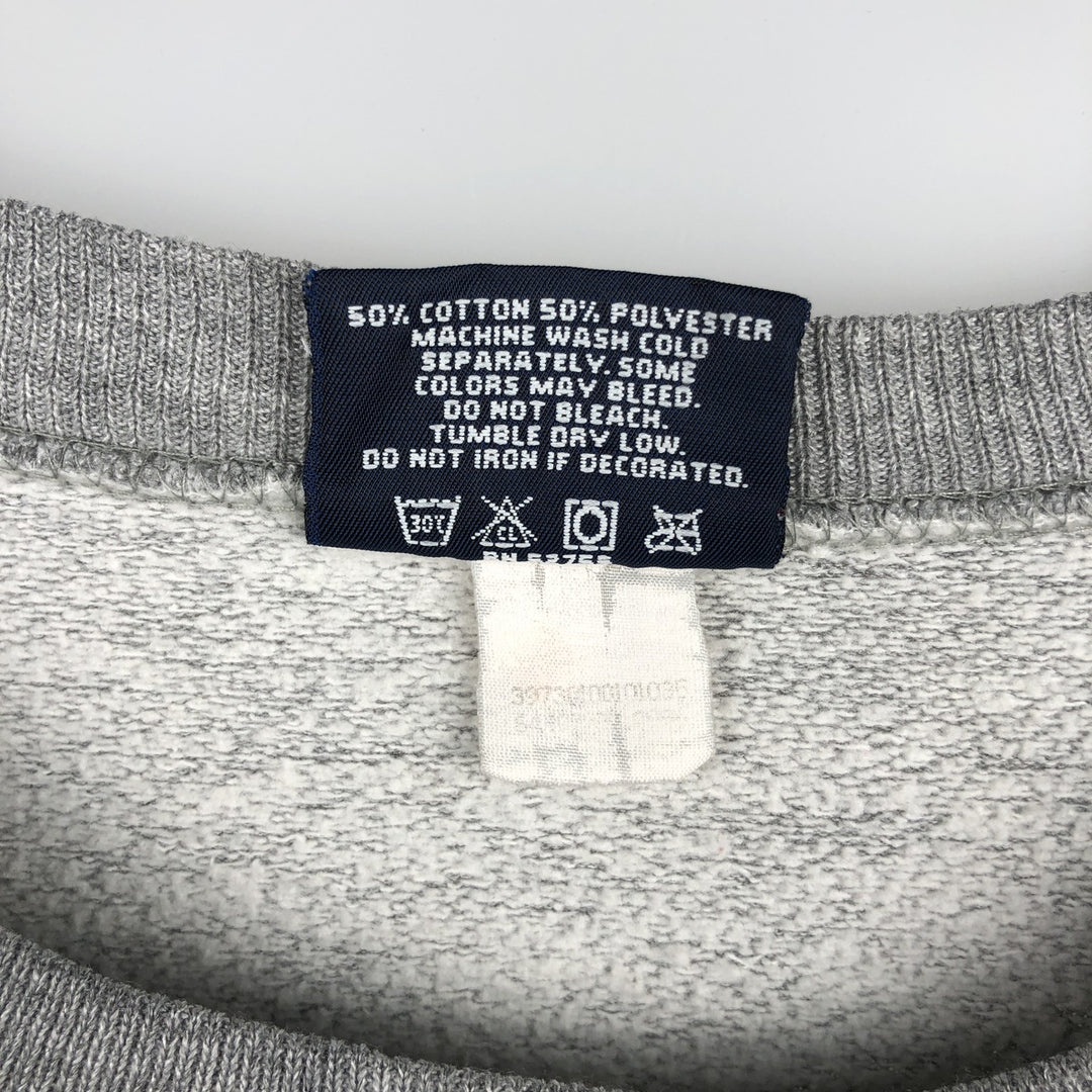 Vintage 90'S Jansport triple print college sweatshirt, made in the USA, men's size L cotton gray type Vintage Second Hand