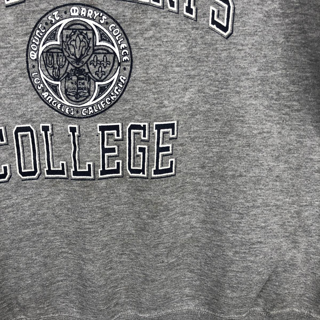 Vintage 90'S Jansport triple print college sweatshirt, made in the USA, men's size L cotton gray type Vintage Second Hand