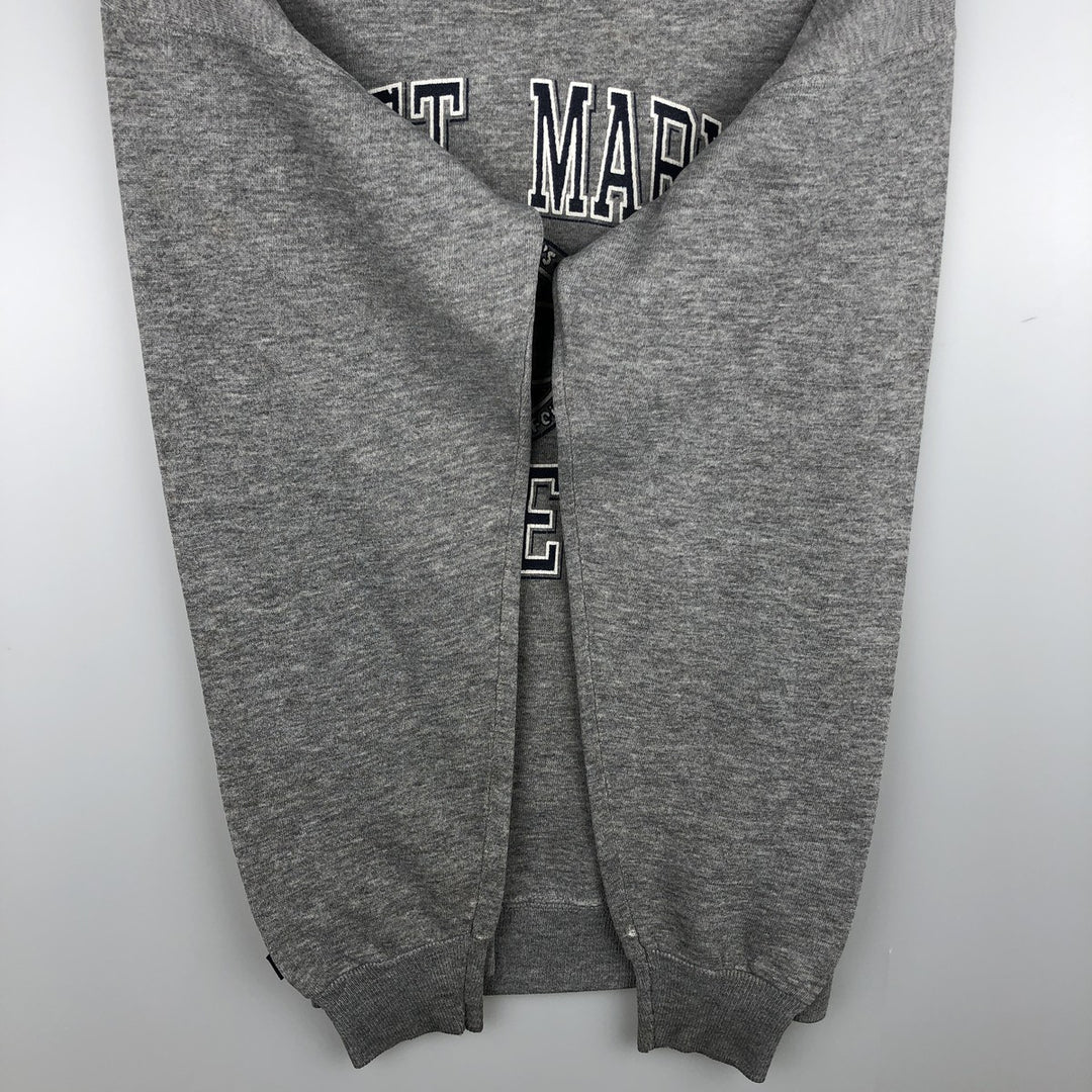 Vintage 90'S Jansport triple print college sweatshirt, made in the USA, men's size L cotton gray type Vintage Second Hand