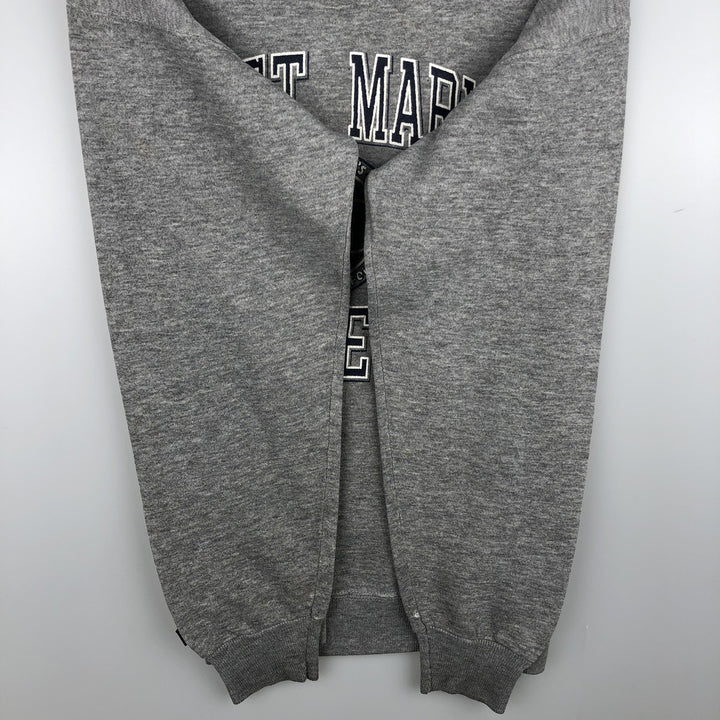 Vintage 90'S Jansport triple print college sweatshirt, made in the USA, men's size L cotton gray type Vintage Second Hand