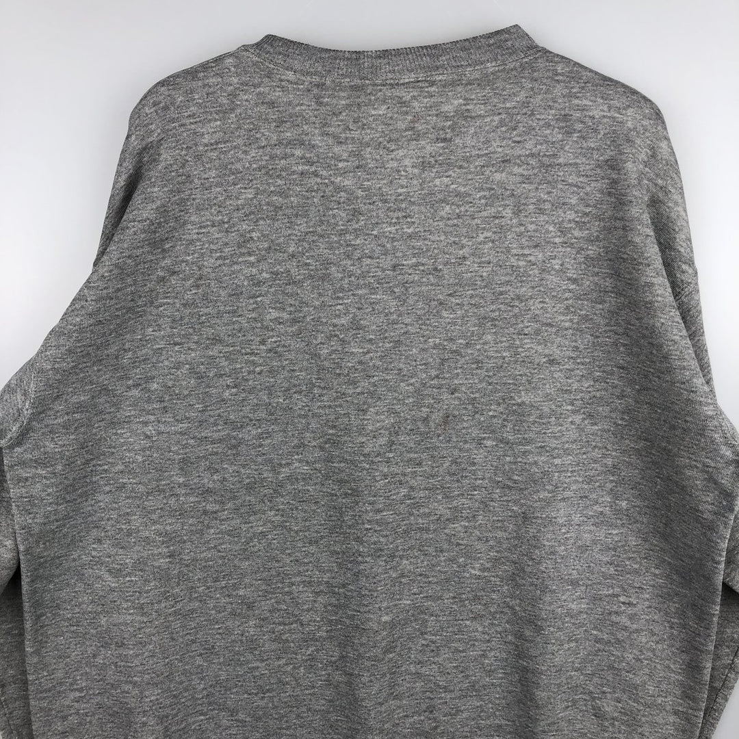 Vintage 90'S Jansport triple print college sweatshirt, made in the USA, men's size L cotton gray type Vintage Second Hand