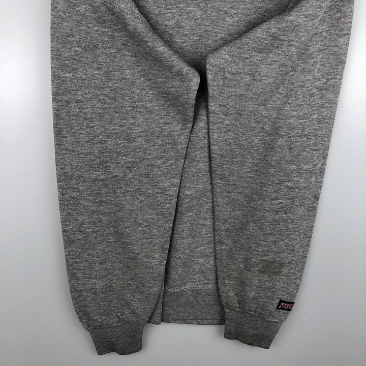 Vintage 90'S Jansport triple print college sweatshirt, made in the USA, men's size L cotton gray type Vintage Second Hand