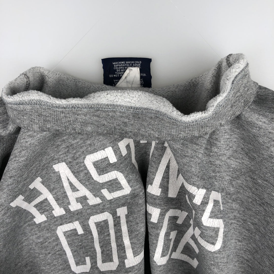 90'S Jansport College Sweatshirt, Made in USA, Men's M, Vintage cotton gray type Vintage Second Hand