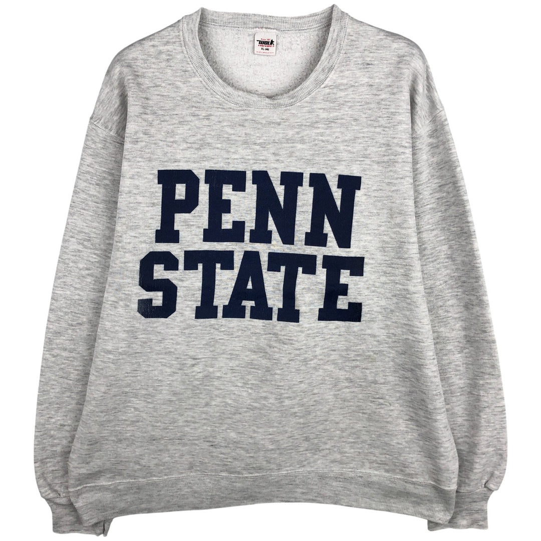 WOLF H. WOLF AND SONS INC. PENN STATE University College Sweatshirt, Made in USA, Men's Size XL cotton pale white type Vintage Second Hand