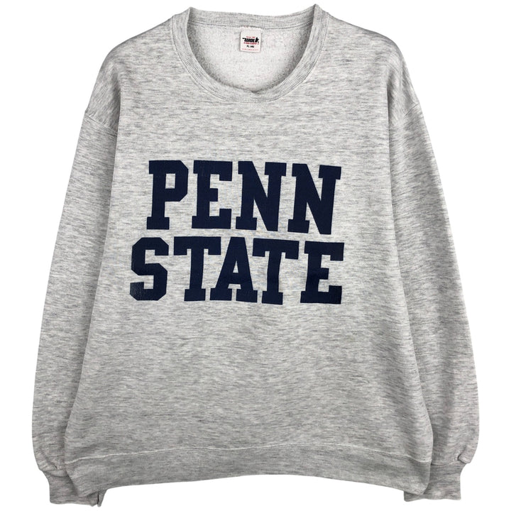 WOLF H. WOLF AND SONS INC. PENN STATE University College Sweatshirt, Made in USA, Men's Size XL cotton pale white type Vintage Second Hand