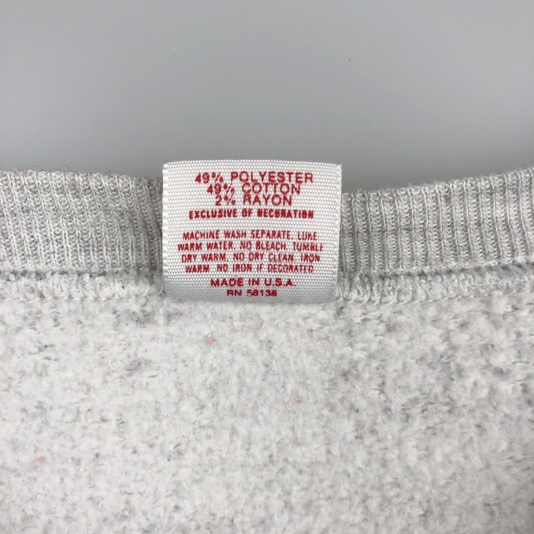 WOLF H. WOLF AND SONS INC. PENN STATE University College Sweatshirt, Made in USA, Men's Size XL cotton pale white type Vintage Second Hand