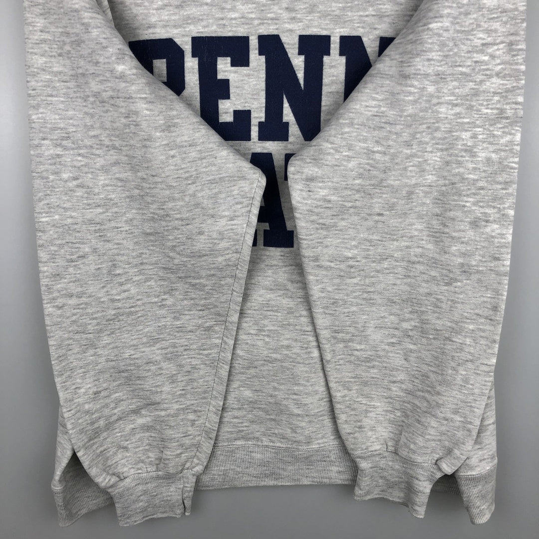WOLF H. WOLF AND SONS INC. PENN STATE University College Sweatshirt, Made in USA, Men's Size XL cotton pale white type Vintage Second Hand