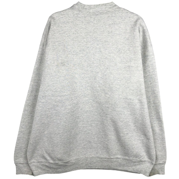 90'S Fruit of the Loom College Sweatshirt, Made in USA, Men's XL, Vintage cotton pale white type Vintage Second Hand