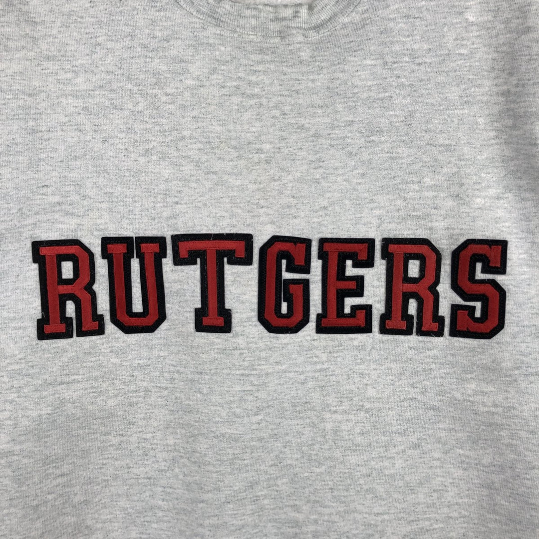 90'S Fruit of the Loom College Sweatshirt, Made in USA, Men's XL, Vintage cotton pale white type Vintage Second Hand
