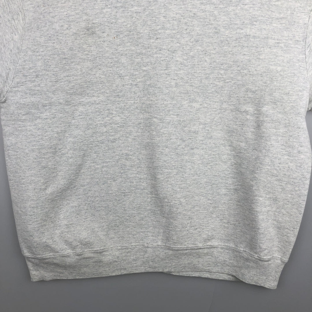 90'S Fruit of the Loom College Sweatshirt, Made in USA, Men's XL, Vintage cotton pale white type Vintage Second Hand