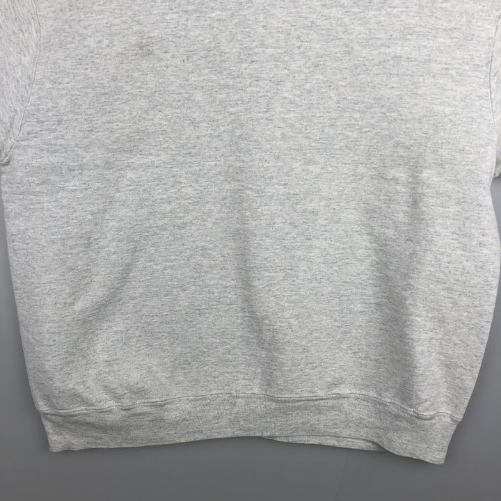 90'S Fruit of the Loom College Sweatshirt, Made in USA, Men's XL, Vintage cotton pale white type Vintage Second Hand