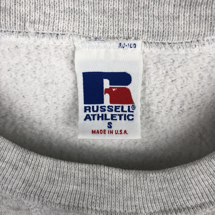 Vintage 90'S Russell ATHLETIC college sweatshirt, made in the USA, size small, men's cotton gray type Vintage Second Hand