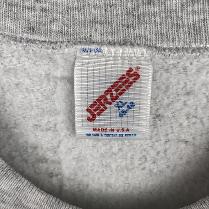 Vintage 90'S Jerzees college sweatshirt, made in the USA, men's size XL cotton pale white type Vintage Second Hand