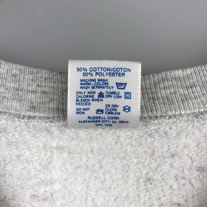 Vintage 90'S Jerzees college sweatshirt, made in the USA, men's size XL cotton pale white type Vintage Second Hand